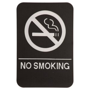 6X9 BLK/WHT NO SMOKING