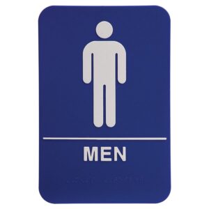 6X9 BLU/WHT MENS RESTROOM