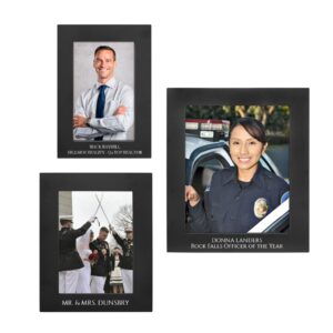 BLK ALUM PHOTO FRAME SET