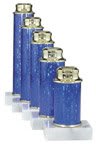 6" BLU STAR W/BASE & LID