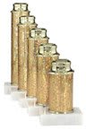 5" GLD STAR W/BASE & LID