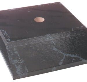 3-1/8X4 CHCS BLK MARB BAS