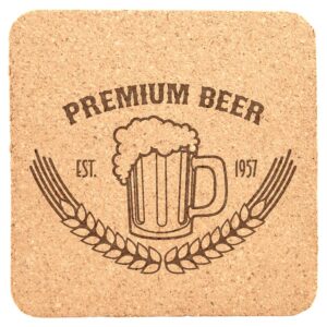 4X4 CORK COASTER