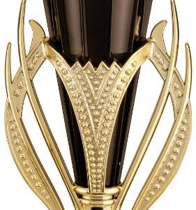 6"GLD/BLK CUP W/LID &HLDR