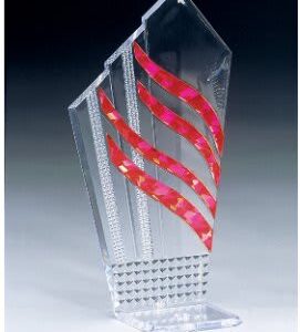 7"RED DIAGONAL DIAMONBACK