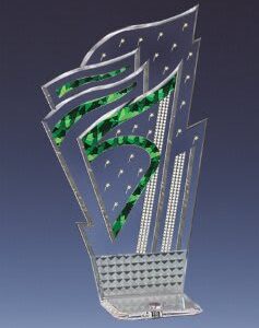 8.25" GRN/STARS DMNDBACK