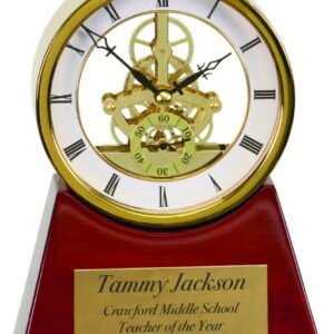 7.25"EXEC RSWD/GLD CLOCK