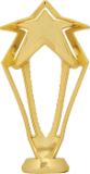 6" GOLD 3D RISNG STAR FIG