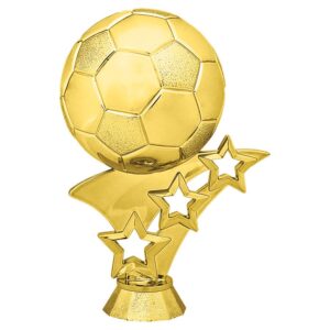 4.5"GLD SOCCER 3 STAR FIG