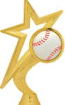 6.5"GOLD STAR BSBLL FIG