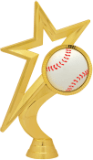 6.5"GOLD STAR BSBLL FIG