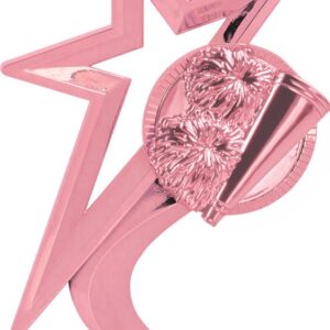 6.5"PINK STAR CHEER FIG