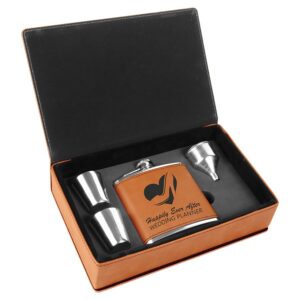 RAWHIDE FLASK GIFT SET