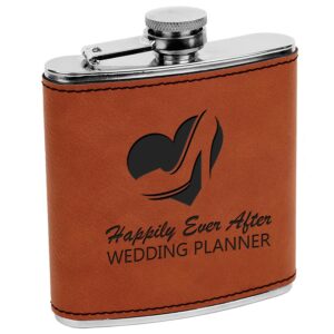 6 OZ RAWHIDE LTHR FLASK