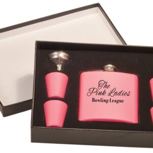 6 OZ MATT PNK SET W/PRSBX