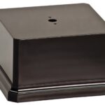 5.25X5.25 BLK PLAS SQ BAS