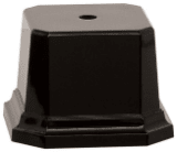 3.5X3.5BLK PLSTC BS/CRNR