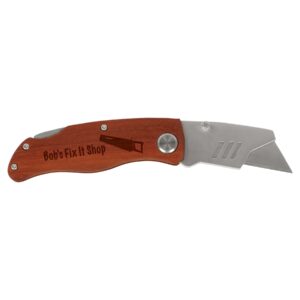 4"WOOD HANDLE UTILITY KNF