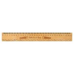 12" BAMBOO RULER