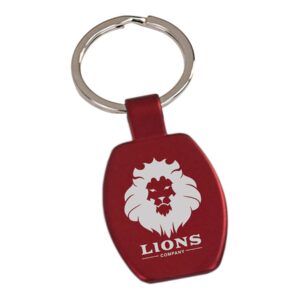 1 5/8"RED REC LASR KEYCHN