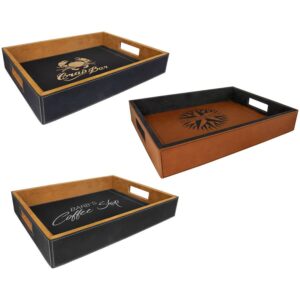 16X12 LTHR SRVNG TRAY SET
