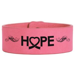 9.5X1 PINK LEATHER BRACLT