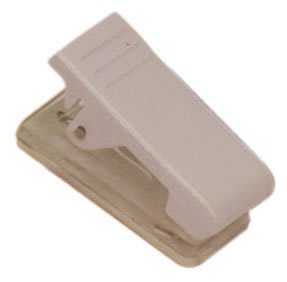 PLASTC BULLDOG CLIP W/ADH
