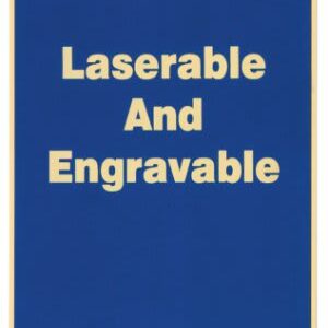 4X6 BLU LAS/ENG PLQ PLATE