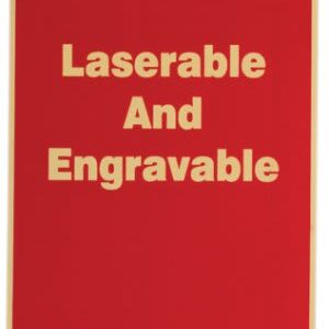 8.5X11 RED LAS/ENG PLATE