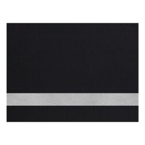 12X18 BLK/SLV LTHR W/ADH