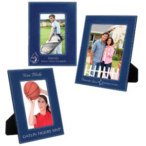 BLU/SLV LSR LTHR FRAME ST