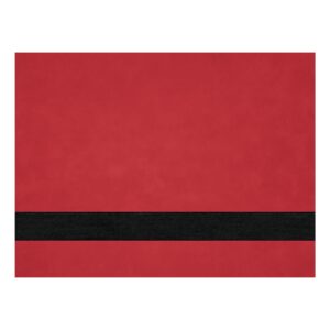 12X24RED/BLK LSR LTHR SHT