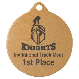 2.75"GOLD LASERABLE MEDAL